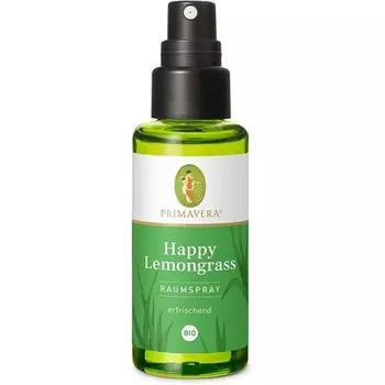 PRIMAVERA Органический спрей для комнаты Happy Lemongrass 50 мл - Ароматерапия - Освежающий - Веганский