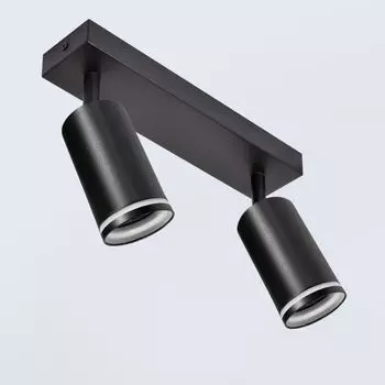 Prime Spot 867-2-BK Элегантный потолочный светильник черного цвета, алюминий и металл, 2x GU10 Maxkomfort GmbH, черный