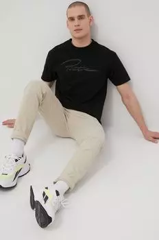 Примитивная хлопковая футболка Primitive, черный