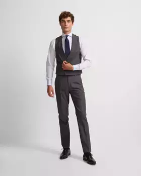 Принц Уэльский мужской брючный костюм Silbon, серый
