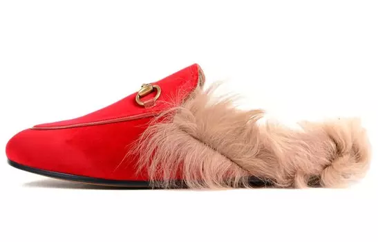 Princetown Женская повседневная обувь Женская красная Gucci