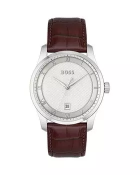 Принципиальные часы, 41 мм BOSS Hugo Boss, цвет Silver