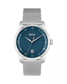 Принципиальные часы, 41 мм BOSS Hugo Boss, цвет Blue