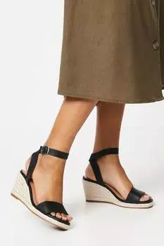 Принципы: эспадрильи Penny среднего размера на танкетке. Debenhams, черный