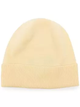 Pringle of Scotland двухслойная шапка бини, желтый