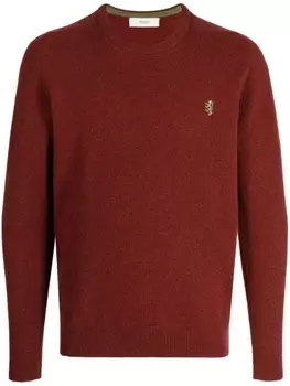 Pringle of Scotland джемпер с вышитым логотипом, красный