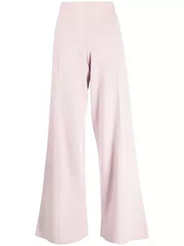 Pringle of Scotland трикотажные брюки с завышенной талией, розовый