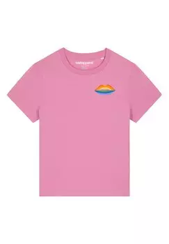 Принт футболки Kuss watapparel, пузырьковый розовый