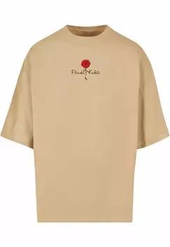 Принт футболки Logo Rose Huge Merchcode, Юнион бежевый
