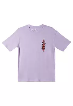 Принт футболки Radical Times Quiksilver, фиолетовый