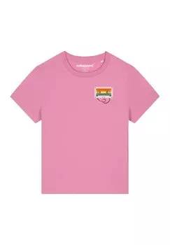 Принт футболки Rainbow Cassette watapparel, пузырьковый розовый