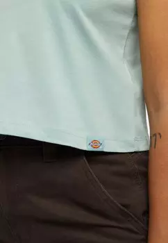 Принт на футболке AITKIN Dickies, светло-голубой