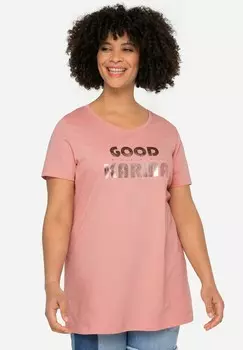 Принт на футболке Angel of Style, розовый