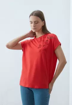 Принт на футболке Anna Field, красный