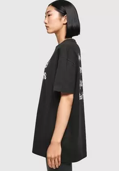 Принт на футболке BAD HABITS BOYFRIEND Merchcode, черный