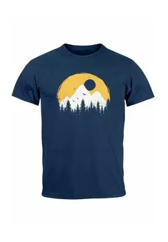 Принт на футболке Badge Logo Fashion Streetstyle Neverless, темно-синий