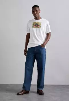 Принт на футболке Bally, белый