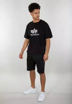 Принт на футболке Basic Os Heavy Alpha Industries, черный