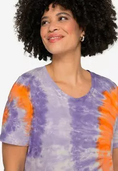 Принт на футболке BATIK ZIPFELSAUM RUNDHALS HALBARM Angel of Style, кремовый