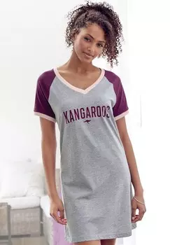 Принт на футболке BIG KangaROOS, серо-пятнистый