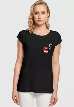 Принт на футболке BLA COMIC EXTENDED SHOULDER TEE Merchcode, черный