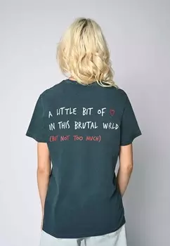 Принт на футболке BRUTAL BACK PRINT VINTAGE Mira Paris, синий