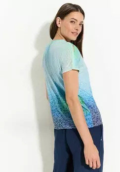 Принт на футболке BURN-OUT BATIK Cecil, темно-синий