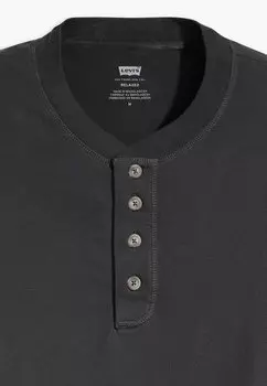 Принт на футболке Button Henley Levi's, черная устрица