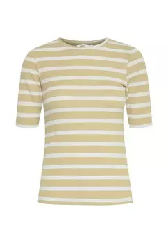 Принт на футболке BYPAMILA STRIPE b.young, желтый