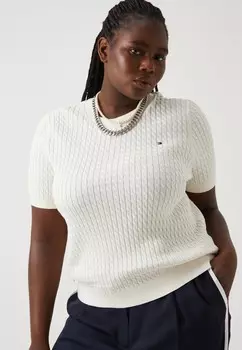 Принт на футболке CABLE Tommy Hilfiger, кремовый