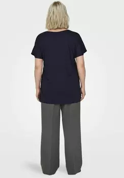 Принт на футболке CARKETTY LIFE MIX TEE ONLY Carmakoma, темно-синий