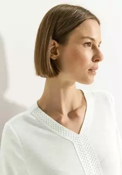 Принт на футболке Cecil, кремовый