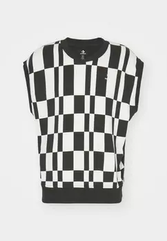 Принт на футболке CHECKERED WORDMARK Converse, черный