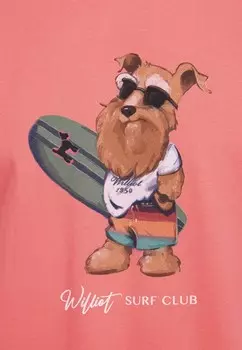 Принт на футболке CHOUDRAN Williot, коралл