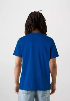 Принт на футболке CLICKER LOGO DNA Quiksilver, синий