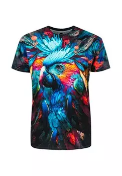 Принт на футболке COLORFUL BIRD Mr. GUGU & Miss GO, синий