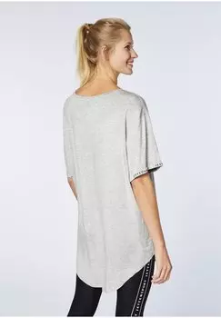 Принт на футболке Comfort Fit JETTE SPORT, крапчатый серый