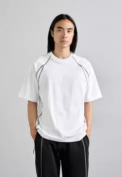 Принт на футболке CORADO CONTRAST SEAM J.LINDEBERG, белый