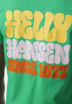 Принт на футболке CORE GRAPHIC Helly Hansen, зеленый