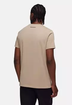 Принт на футболке CORE Mammut, коричневый