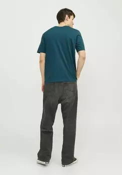 Принт на футболке CORP LOGO PLAY O-NECK Jack & Jones, бирюзовый