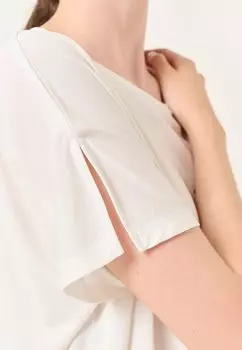 Принт на футболке Crew Neck Short Sleeve Palm Jimmy Key, кремовый