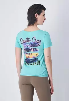 Принт на футболке CREWNECK MINIMALIST RESORT Champion, мята
