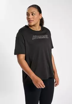 Принт на футболке CURVY PLUS Hummel, черный