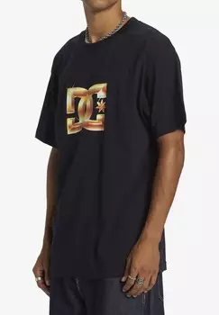 Принт на футболке DC STAR CHROME BEVEL HSS DC Shoes, черный