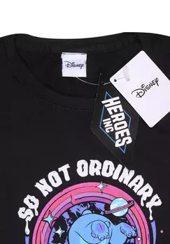 Принт на футболке Disney Lilo And Stitch So Not Ordinary Henry Tiger, черный