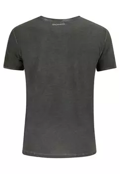 Принт на футболке Donald Duck Mickey & Minnie, черный