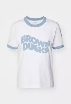 Принт на футболке DUCKS RINGER Carhartt WIP, белый