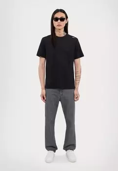 Принт на футболке EA7 Emporio Armani, черный