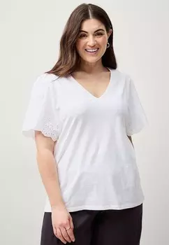 Принт на футболке Ellos Plus collection, белый